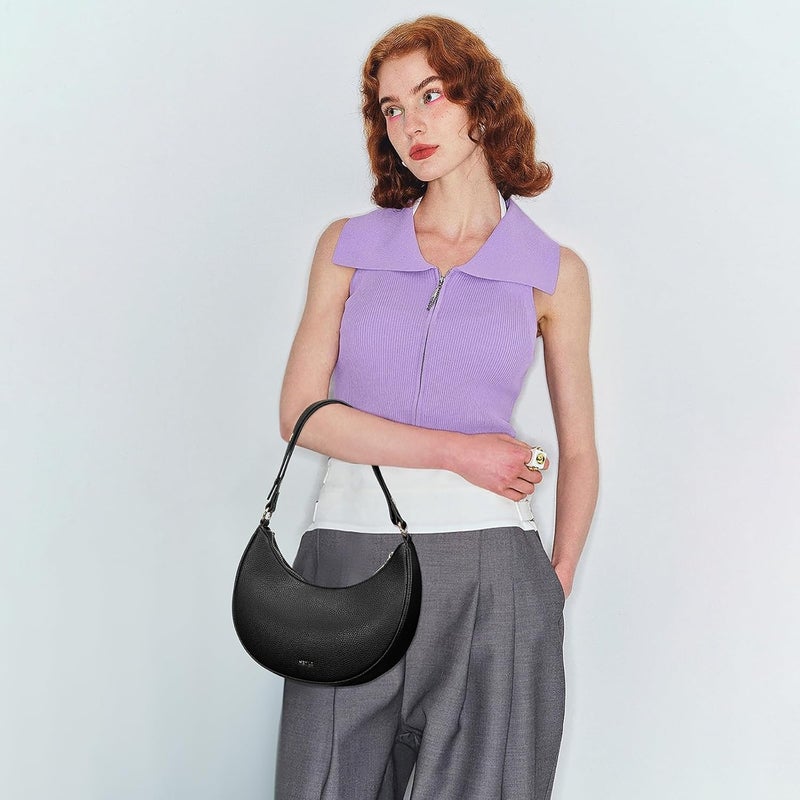 Keyli Shoulder Bag for Women Stylish Casual Clutch Purses for Women 3 Ways Adjust Strap Hobo Handbags with Zip Closure - Image 3